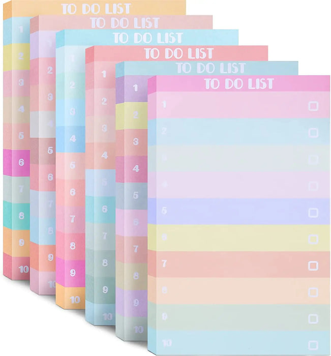 Vibrant Sticky Note Set - Multicolored Lined Memo Pad for Fun Organization