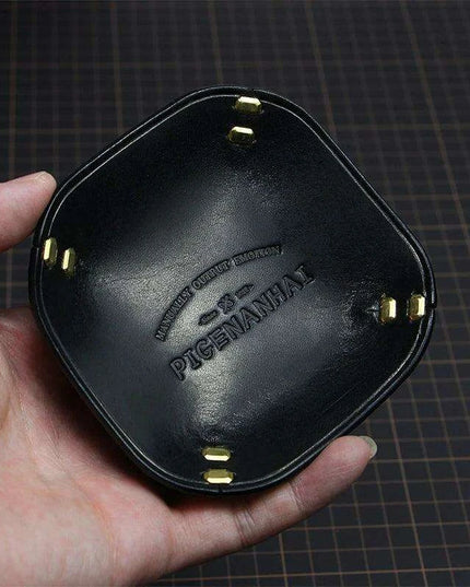 Sophisticated Italian Leather Desk Organizer - Stylish Storage for Your Essentials