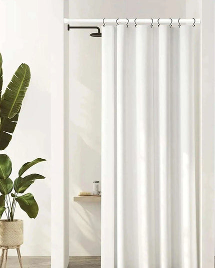 Adjustable 18' to 28' Stainless Steel Tension Shower Rod - No Drilling, Non-Slip, Rust-Free for Bathroom and Kitchen