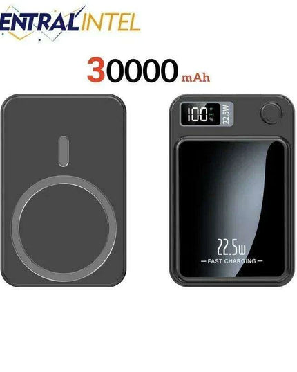 Ultimate 30,000mAh Wireless Power Bank - 22.5W Fast Charging with Magnetic Capability