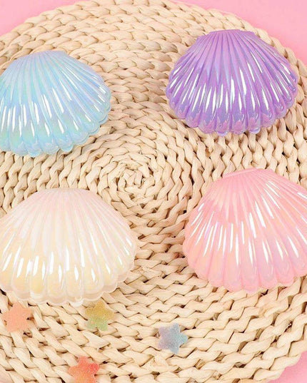 Chic 5-Piece Metallic Shell Candy Box Collection for Elegant Gift Giving and Event Decor