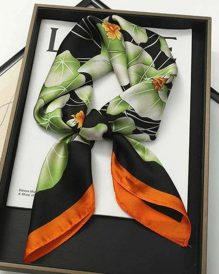 Chic Toddler Elegance: Luxurious 70x70cm Silk Scarf for Ages 6 Months to 4 Years