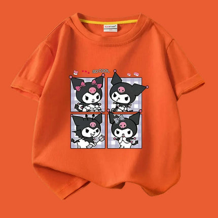 Kuromi Summer Cartoon T-Shirt for Kids - Fun Anime Tee for Warm Weather