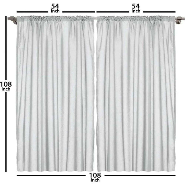 Sophisticated Eggshell Blue Asian Silky Satin Curtain Panels - Luxurious Set of 2, 108" x 108"