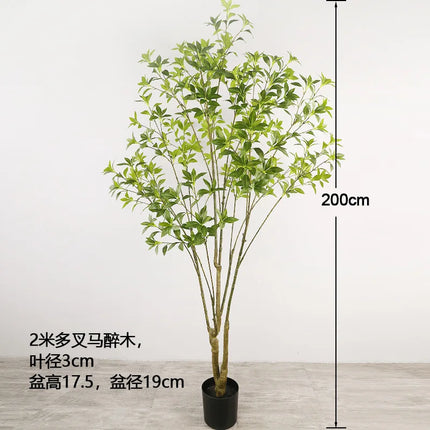 simulation green plants, horse drunk wood, decorative indoor hotel multi-pole hanging bell feel simulation simulation-green-plants-horse-drunk-wood-decorative-indoor-hotel-multi-pole-hanging-bell-feel-simulation