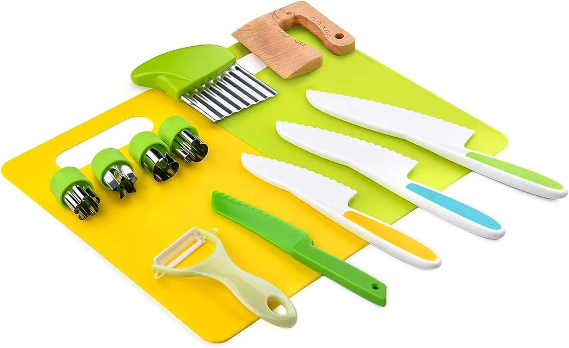 Little Chefs Montessori Cooking Set - 13 Safe and Fun Tools for Young Culinary Explorers