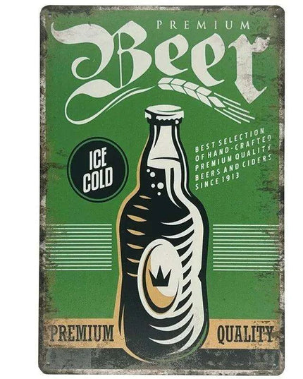 Vintage Cheers Beer Metal Sign - Perfect Wall Art for Bars, Man Caves, and Restaurants