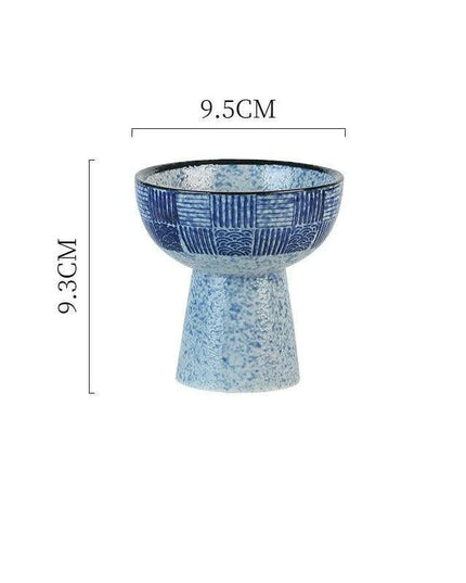 Elegant Blue and White Porcelain Dessert and Snack Bowl