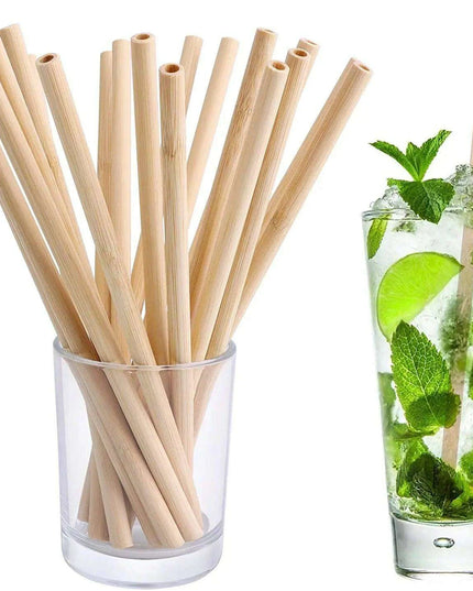 Sustainable Bamboo Drinking Straws - Stylish, Safe, and Eco-Friendly for a Greener Tomorrow
