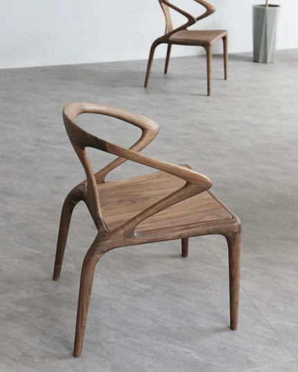 Chic North American Black Walnut Lounge Chair for Multi-Purpose Use