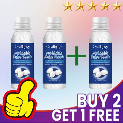 Resin Dental Adhesive — Shapeable Temporary Tooth Repair, Multi-Pack Options