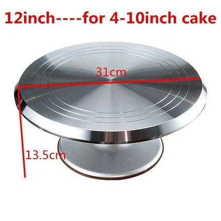 Professional Stainless Steel Cake Decorating Turntable Kit with Mold for Impressive Creations