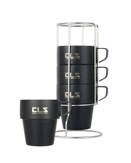 Elegant 6-Piece Set of Insulated Stainless Steel Tea Mugs for Home and Social Gatherings