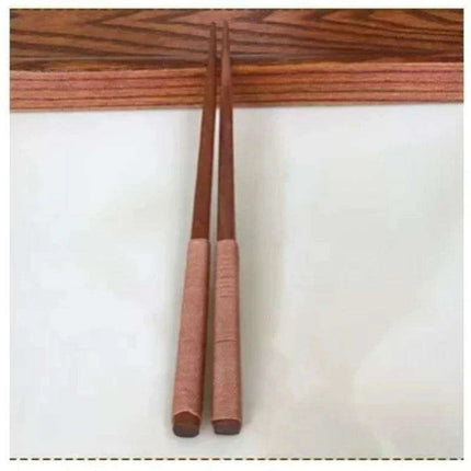 Handcrafted 23.5CM Chestnut Wood Sushi Chopsticks - Elegant Dining Gift for Japanese & Chinese Cuisine