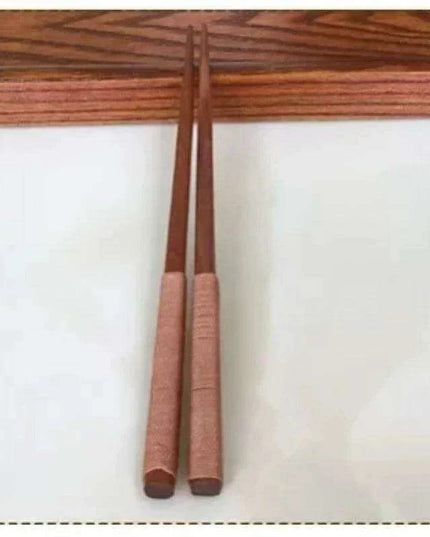 Handcrafted 23.5CM Chestnut Wood Sushi Chopsticks - Elegant Dining Gift for Japanese & Chinese Cuisine