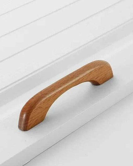 Chic Wooden Cabinet Knobs - Distinctive Walnut & Beech Drawer Handles for Elegant Home Interiors