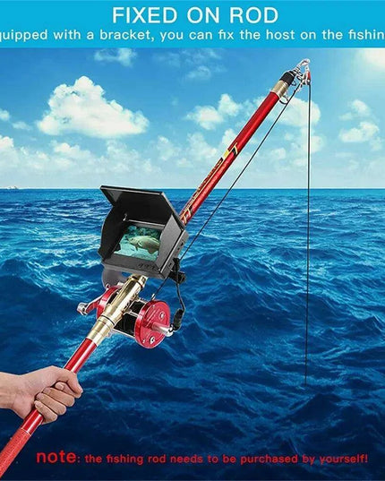 Professional 1080P Underwater Fishing Camera with 4.3" LCD, 220° Field of View, Night Vision, and Waterproof Design