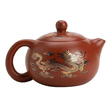 Magical Color-Changing Purple Clay Teapot and Cup Set for Kung Fu Tea Ceremonies