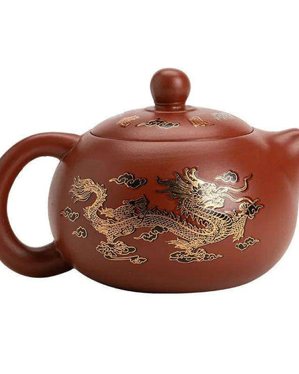 Magical Color-Changing Purple Clay Teapot and Cup Set for Kung Fu Tea Ceremonies
