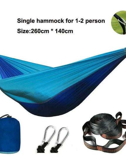 Zowee Ultimate Adventure Hammock Set with Tree Straps & Heavy-Duty Carabiners | Ultra-Durable Parachute Nylon