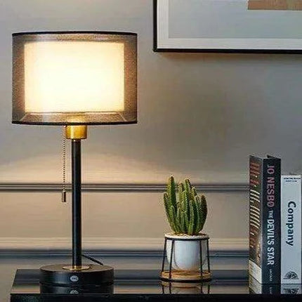 Elegant Gold Table Lamp for Nordic-Inspired Bedrooms