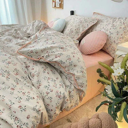 Charming Cherry Blossom Soft Washed Cotton Bedding Set