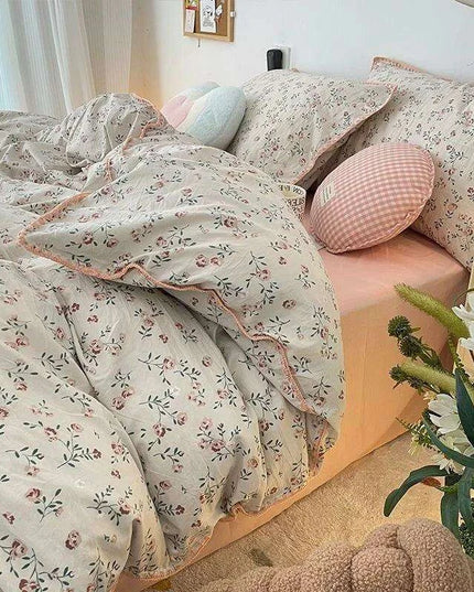 Charming Cherry Blossom Soft Washed Cotton Bedding Set