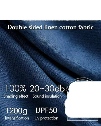 Luxury Soundproof Linen Drapes - Premium Noise Isolation and Total Privacy Solution