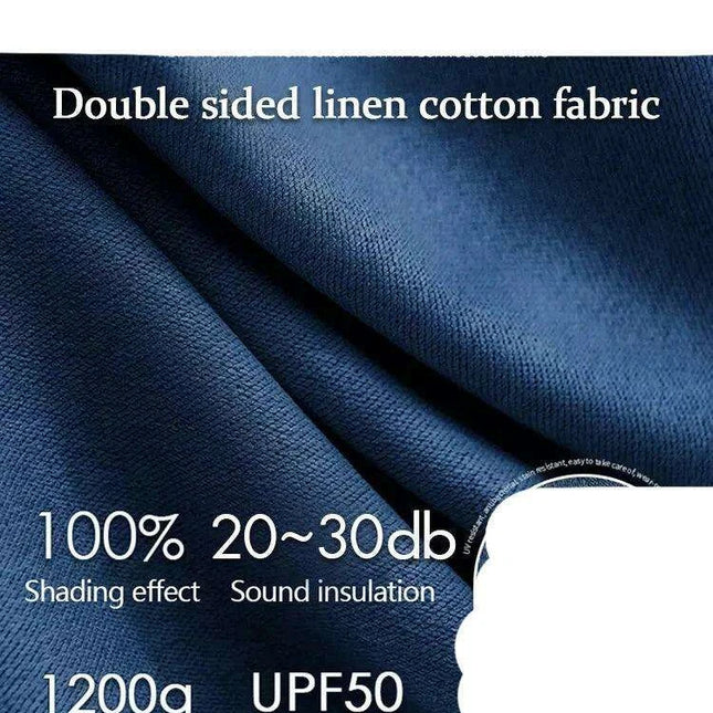 Luxury Soundproof Linen Drapes - Premium Noise Isolation and Total Privacy Solution