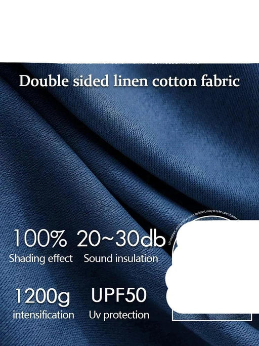 Luxury Soundproof Linen Drapes - Premium Noise Isolation and Total Privacy Solution