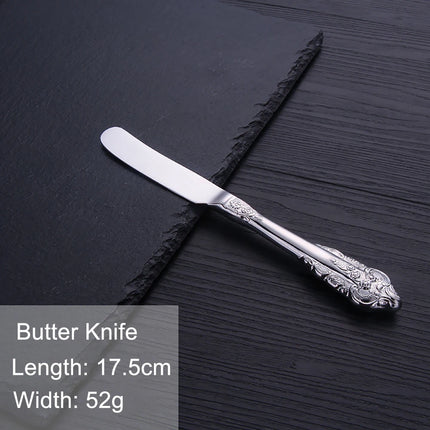 Gold Vintage Stainless Steel Cutlery, Individual Pieces | Très Elite