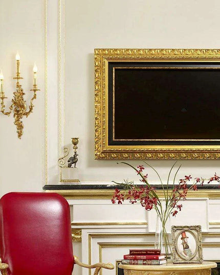 European Rococo Antique Brass Wall Light - Elevate Your Home's Elegance