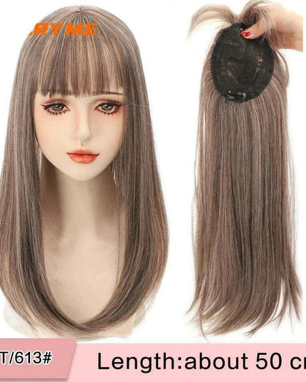 Seamless White Hair Clip-In Bangs for Effortless Style Transformation