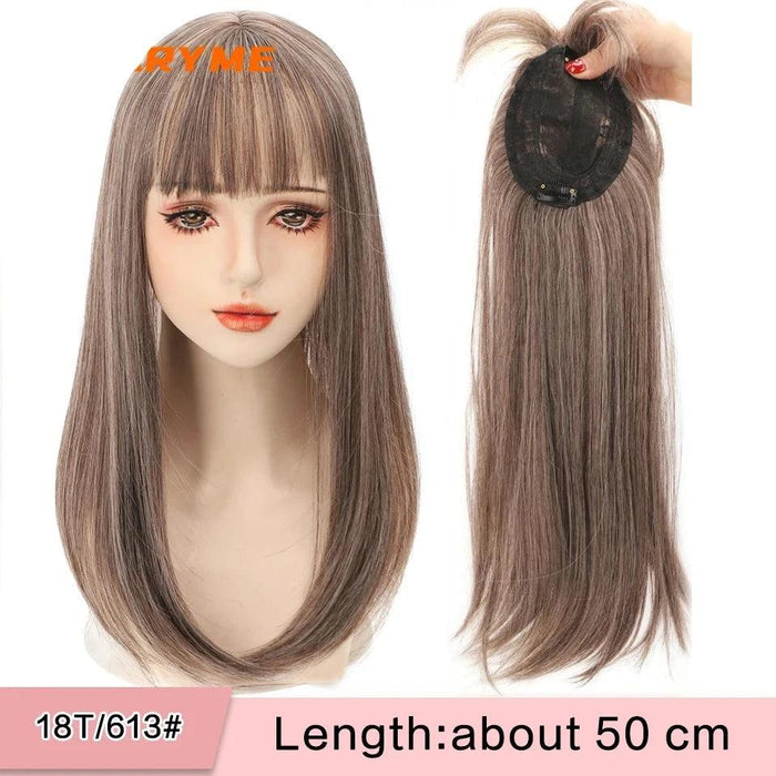 Seamless White Hair Clip-In Bangs for Effortless Style Transformation