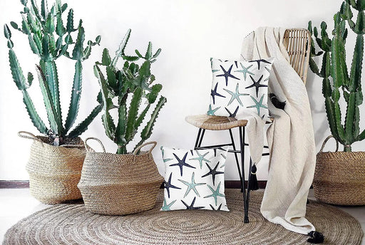 Seaside Bliss Cushion Covers - Set of 2 Stylish 18x18 Inch