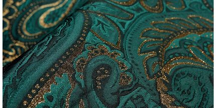 Green Qiyi cashew flower blended three-dimensional ethnic pattern jacquard texture fabric clothing cloth DIY designer fabric green-qiyi-cashew-flower-blended-three-dimensional-ethnic-pattern-jacquard-texture-fabric-clothing-cloth-diy-designer-fabric