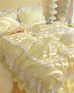 Yellow / for 1.8m bed 4pcs / Flat Bed Sheet