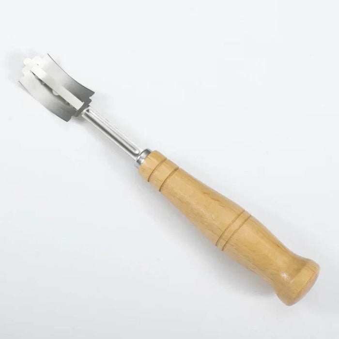 Elegant Artisan Bread Cutting Set with Luxe Leather Case