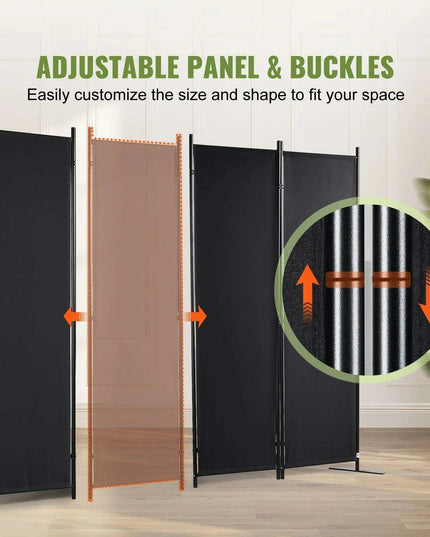 Chic Weatherproof 2-Panel Room Divider for Modern Indoor Privacy