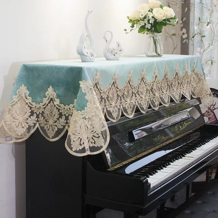 Proud-Rose Modern Thick Lace Piano Bench Cover - Luxurious & Dustproof