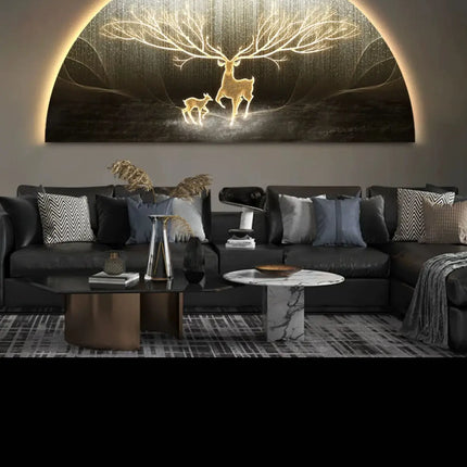 LED Reindeer Wall Art with Ambient Light