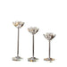 Glistening Golden Lotus Candle Stand with Crystal Floral Details - Exquisite Wedding Centerpiece