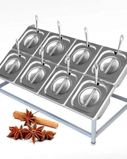 Milk Tea Shop Organizational Marvel: Multi-Grid Portion Basin Rack for Streamlined Efficiency