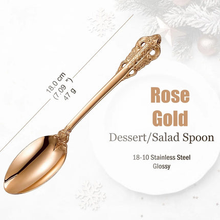 Gold-Finish 18/10 Stainless Steel Flatware — Individual Pieces | Très Elite