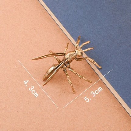Solid Brass Simulation Insect Honeybee/Dragonfly Figurines Miniatures Tea Pet Funny Beetle Craft Desktop Ornament Home Decoratio solid-brass-simulation-insect-honeybee-dragonfly-figurines-miniatures-tea-pet-funny-beetle-craft-desktop-ornament-home-decoratio