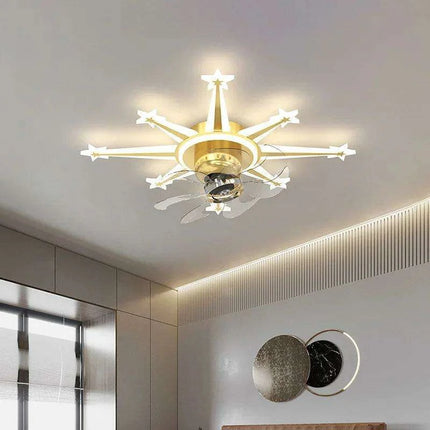 Luxurious Crystal-Embellished Ceiling Fan with Adjustable Dimmable Lighting - Transform Your Home Decor with Glamorous Elegance