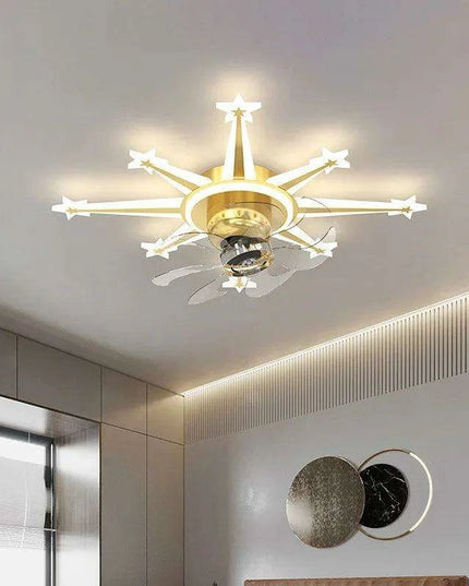 Luxurious Crystal-Embellished Ceiling Fan with Adjustable Dimmable Lighting - Transform Your Home Decor with Glamorous Elegance