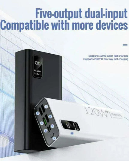 Ultimate 120W Quick Charge Power Bank - High Capacity Mobile Device Charger