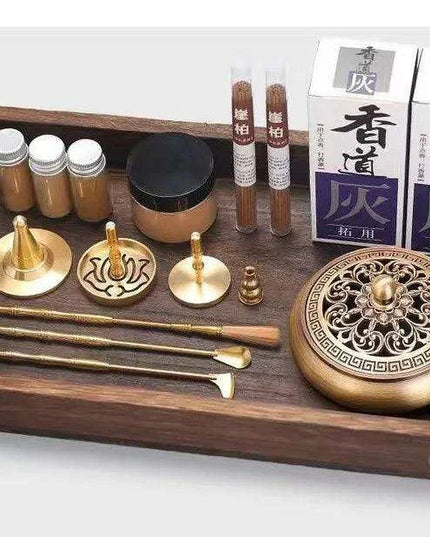 Brass Incense Creation Kit - Versatile Incense Burner Accessories for Yoga, Meditation, and Home Fragrance