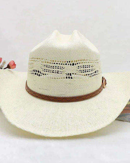 Handcrafted Stiff Cowboy Hat: Essential Summer Accessory for Men’s Wild West Fashion